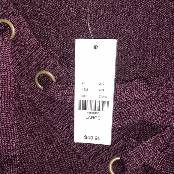 Maroon SOHO NYC & CO sweater - Picture 4 of 4